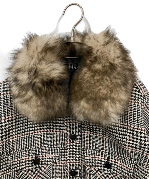 GRACE CONTINENTAL（（グレースコンチネンタル）GRACE CONTINENTAL (（グレースコンチネンタル) フォックスファーブルゾン グレー サイズ:38の古着・服飾アイテム