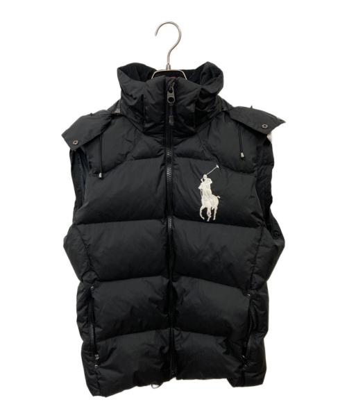 POLO RALPH LAUREN（ポロ・ラルフローレン）POLO RALPH LAUREN (ポロ・ラルフローレン) ダウンベスト ブラック サイズ:Ｍの古着・服飾アイテム