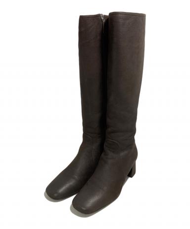 中古・古着通販】PRADA (プラダ) ロングブーツ ブラウン サイズ:36 1/2