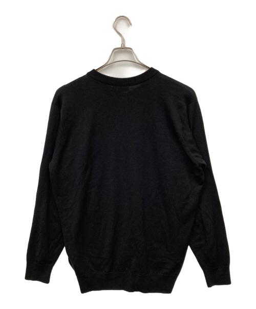 JOHN SMEDLEY（ジョンスメドレー）JOHN SMEDLEY (ジョンスメドレー) クルーネックカーディガン ブラック サイズ:Mの古着・服飾アイテム
