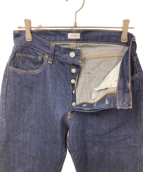 CIOTA（シオタ）CIOTA (シオタ) 本藍スビンコットン 13,5oz ストレートデニム インディゴ サイズ:W30の古着・服飾アイテム