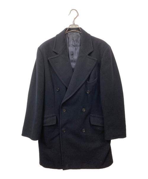 EMPORIO ARMANI（エンポリオアルマーニ）EMPORIO ARMANI (エンポリオアルマーニ) ダブルコート ブラック サイズ:50の古着・服飾アイテム