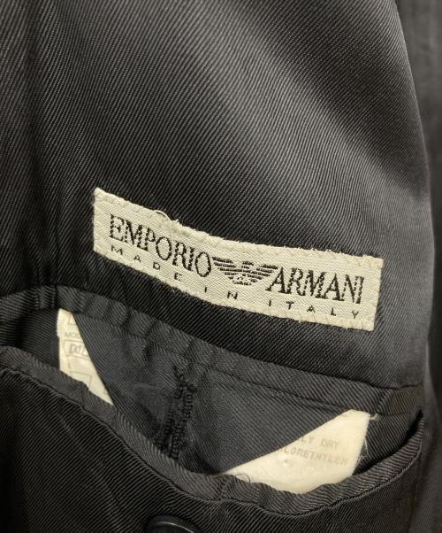EMPORIO ARMANI（エンポリオアルマーニ）EMPORIO ARMANI (エンポリオアルマーニ) ダブルコート ブラック サイズ:50の古着・服飾アイテム