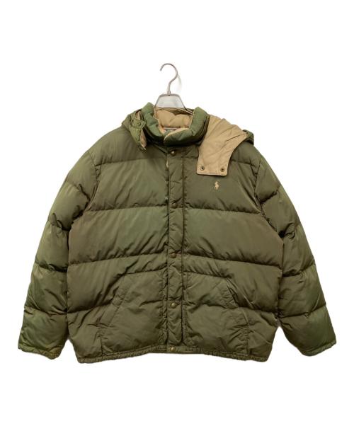 POLO RALPH LAUREN（ポロ・ラルフローレン）POLO RALPH LAUREN (ポロ・ラルフローレン) ダウンジャケット カーキ サイズ:4Lの古着・服飾アイテム