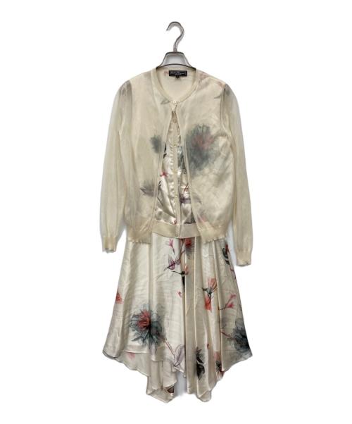 Salvatore Ferragamo（サルヴァトーレ フェラガモ）Salvatore Ferragamo (サルヴァトーレ フェラガモ) アンサンブルワンピース ベージュ サイズ:XSの古着・服飾アイテム