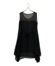 me ISSEY MIYAKE（ミーイッセイ ミヤケ）の古着「ワンピース」｜ブラック