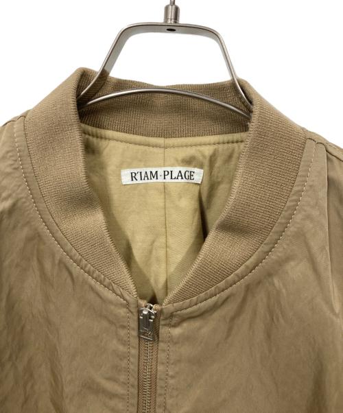 R'IAM-Plage（リアムプラージュ）R'IAM-PLAGE (リアムプラージュ) MA1 MIDDLE ブルゾン ベージュ サイズ:表記なしの古着・服飾アイテム
