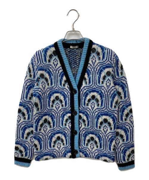 MIU MIU（ミュウミュウ）MIU MIU (ミュウミュウ) カーディガン ブルー サイズ:36の古着・服飾アイテム
