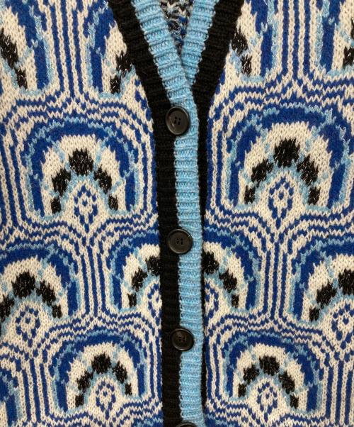 MIU MIU（ミュウミュウ）MIU MIU (ミュウミュウ) カーディガン ブルー サイズ:36の古着・服飾アイテム