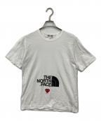 PLAY COMME des GARCONS×THE NORTH FACEプレイコムデギャルソン×ザ ノース フェイス）の古着「Tシャツ」｜ホワイト