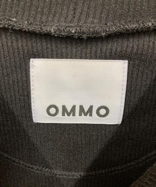 OMMO（オーエムエムオー）OMMO (オーエムエムオー) サークルカットハーフスリーブトップ ブラック サイズ:Fの古着・服飾アイテム