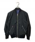 DIESELディーゼル）の古着「リバーシブルボンバージャケット」｜ブラック