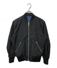 DIESEL（ディーゼル）の古着「リバーシブルボンバージャケット」｜ブラック