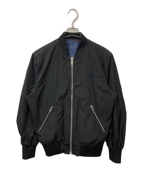 DIESEL（ディーゼル）DIESEL (ディーゼル) リバーシブルボンバージャケット ブラック サイズ:XSの古着・服飾アイテム