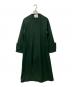 UN3D.（アンスリード）の古着「ノーカラーマキシウールコート」｜グリーン