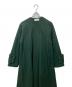 中古・古着 UN3D. (アンスリード) ノーカラーマキシウールコート グリーン サイズ:38：20000円
