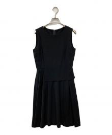 FOXEY NEWYORK（フォクシーニューヨーク）の古着「ノースリーブワンピース」｜ブラック