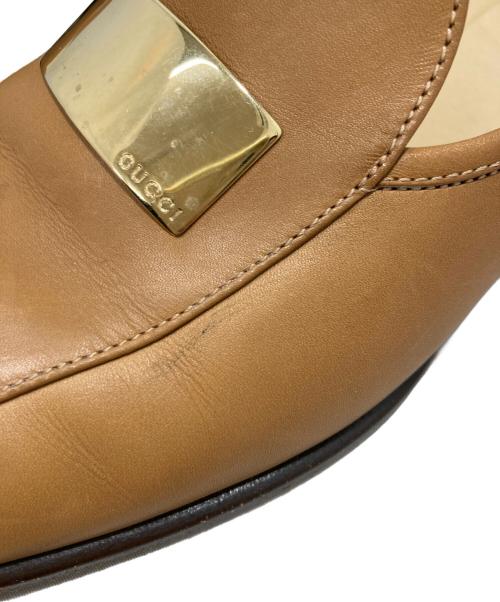 GUCCI（グッチ）GUCCI (グッチ) パンプス ブラウン サイズ:9の古着・服飾アイテム