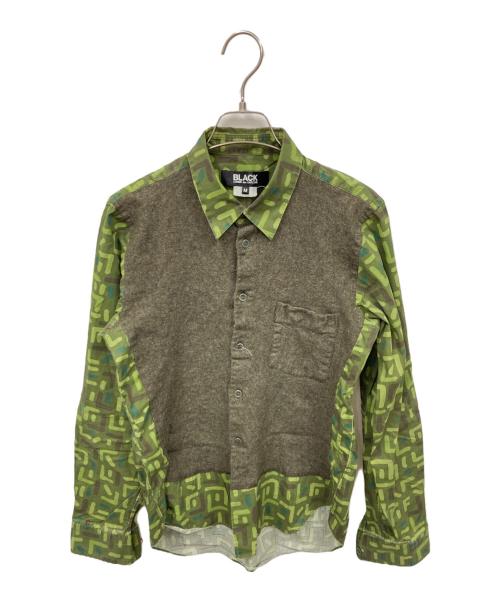 BLACK COMME des GARCONS（ブラックコムデギャルソン）BLACK COMME des GARCONS (ブラックコムデギャルソン) シャツ グリーン サイズ:mの古着・服飾アイテム