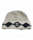 CHANELシャネル）の古着「カシミヤニット帽」｜ベージュ