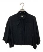 DRIES VAN NOTENドリスヴァンノッテン）の古着「レーヨンブラウス」｜ブラック