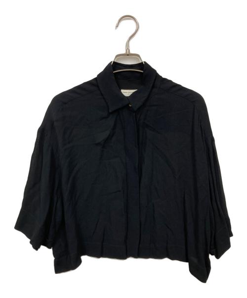 DRIES VAN NOTEN（ドリスヴァンノッテン）DRIES VAN NOTEN (ドリスヴァンノッテン) レーヨンブラウス ブラック サイズ:38の古着・服飾アイテム