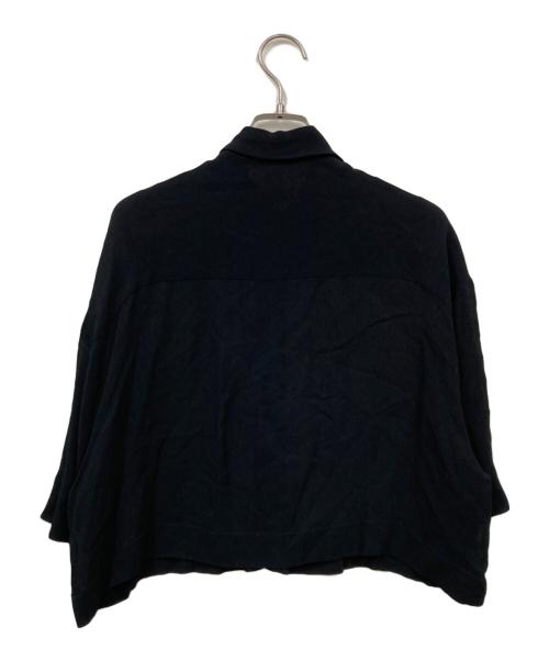 DRIES VAN NOTEN（ドリスヴァンノッテン）DRIES VAN NOTEN (ドリスヴァンノッテン) レーヨンブラウス ブラック サイズ:38の古着・服飾アイテム