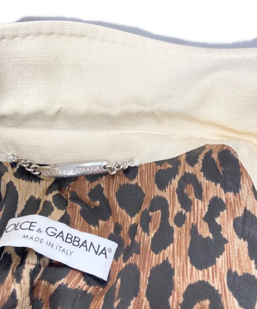 DOLCE & GABBANA（ドルチェ＆ガッバーナ）DOLCE & GABBANA (ドルチェ＆ガッバーナ) セットアップ ベージュ サイズ:40の古着・服飾アイテム