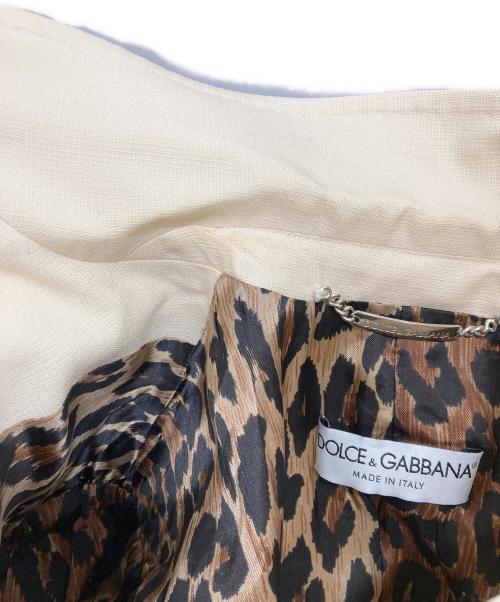 DOLCE & GABBANA（ドルチェ＆ガッバーナ）DOLCE & GABBANA (ドルチェ＆ガッバーナ) セットアップ ベージュ サイズ:40の古着・服飾アイテム