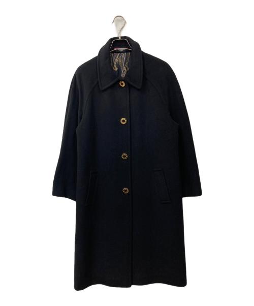 LEONARD（レオナール）LEONARD (レオナール) 金釦カシミヤ混コート ブラック サイズ:9ARの古着・服飾アイテム