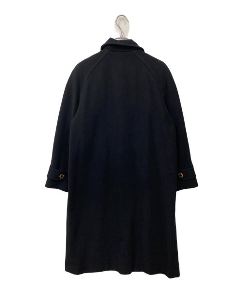 LEONARD（レオナール）LEONARD (レオナール) 金釦カシミヤ混コート ブラック サイズ:9ARの古着・服飾アイテム