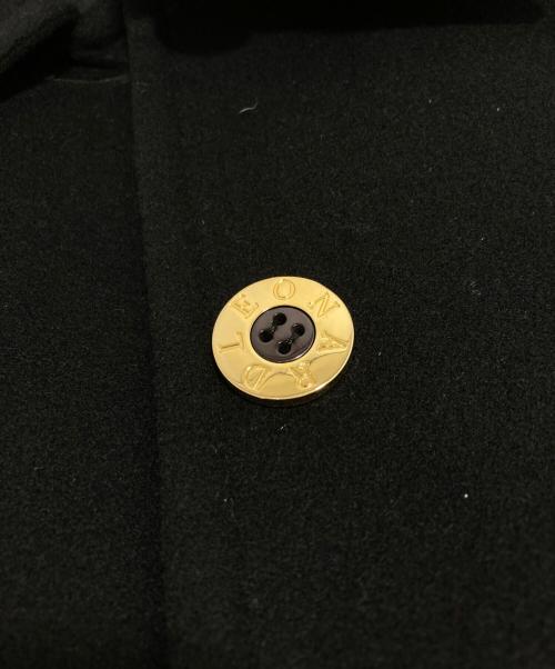 LEONARD（レオナール）LEONARD (レオナール) 金釦カシミヤ混コート ブラック サイズ:9ARの古着・服飾アイテム