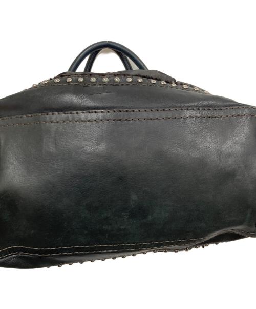 PRADA（プラダ）PRADA (プラダ) スタッズ 迷彩 ハンドバッグ ブラックの古着・服飾アイテム