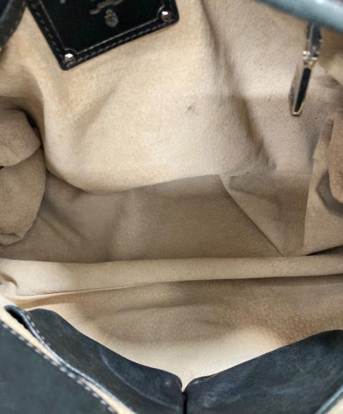 PRADA（プラダ）PRADA (プラダ) スタッズ 迷彩 ハンドバッグ ブラックの古着・服飾アイテム