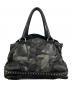 PRADA (プラダ) スタッズ 迷彩 ハンドバッグ ブラック：25000円