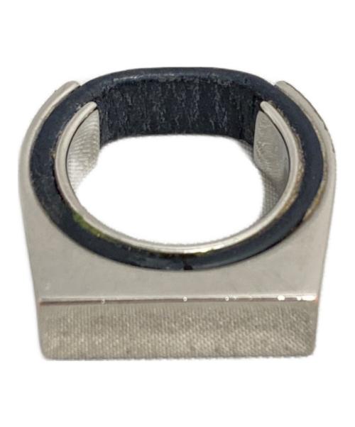 JIL SANDER（ジルサンダー）JIL SANDER (ジルサンダー) スクエアプレートリング シルバー サイズ:-の古着・服飾アイテム