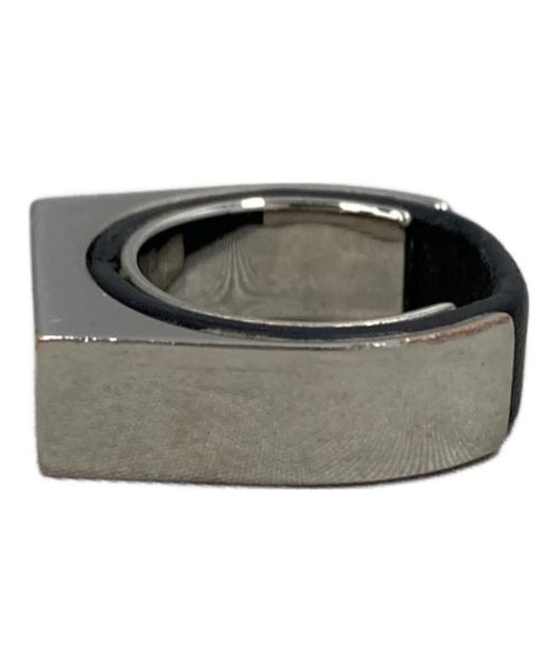 JIL SANDER（ジルサンダー）JIL SANDER (ジルサンダー) スクエアプレートリング シルバー サイズ:-の古着・服飾アイテム