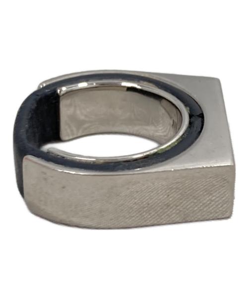 JIL SANDER（ジルサンダー）JIL SANDER (ジルサンダー) スクエアプレートリング シルバー サイズ:-の古着・服飾アイテム