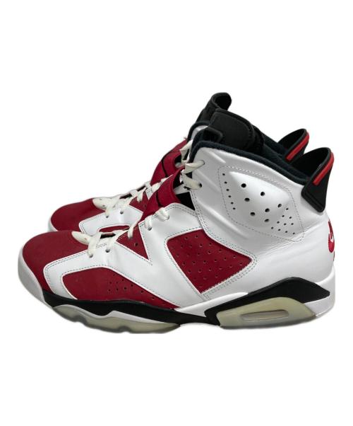NIKE（ナイキ）NIKE (ナイキ) AIR JORDAN 6 RETRO CARMINE ホワイト×レッド サイズ:29.5の古着・服飾アイテム