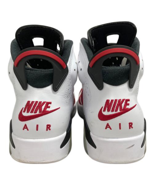 NIKE（ナイキ）NIKE (ナイキ) AIR JORDAN 6 RETRO CARMINE ホワイト×レッド サイズ:29.5の古着・服飾アイテム