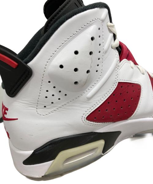 NIKE（ナイキ）NIKE (ナイキ) AIR JORDAN 6 RETRO CARMINE ホワイト×レッド サイズ:29.5の古着・服飾アイテム