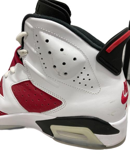 NIKE（ナイキ）NIKE (ナイキ) AIR JORDAN 6 RETRO CARMINE ホワイト×レッド サイズ:29.5の古着・服飾アイテム