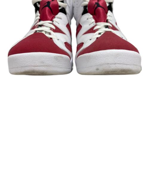 NIKE（ナイキ）NIKE (ナイキ) AIR JORDAN 6 RETRO CARMINE ホワイト×レッド サイズ:29.5の古着・服飾アイテム