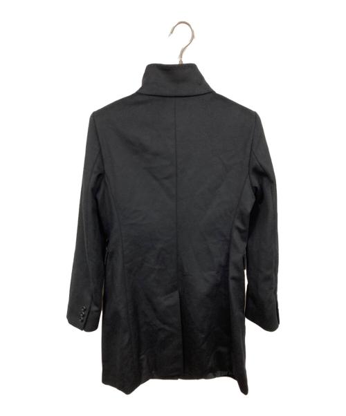 Max Mara Studio（マックスマーラ ストゥディオ）MAX MARA STUDIO (マックスマーラ ストゥディオ) スタンドカラーコート ブラック サイズ:42の古着・服飾アイテム
