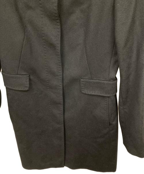 Max Mara Studio（マックスマーラ ストゥディオ）MAX MARA STUDIO (マックスマーラ ストゥディオ) スタンドカラーコート ブラック サイズ:42の古着・服飾アイテム
