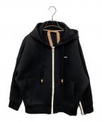 N°21ヌメロヴェントゥーノ）の古着「ジップパーカー」｜ブラック