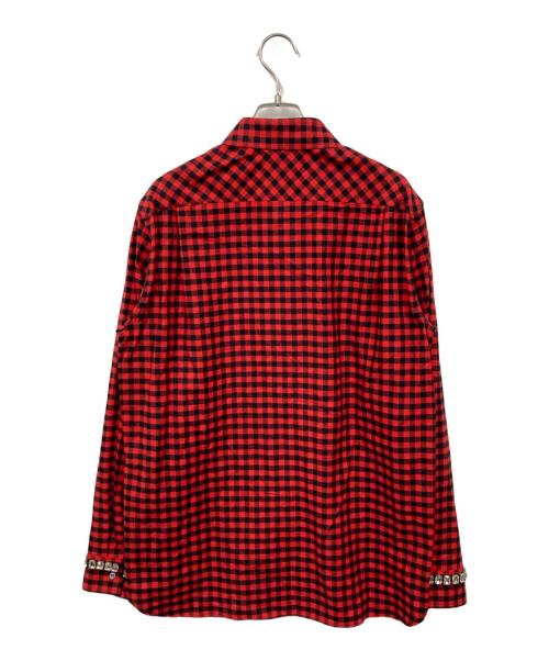 N°21（ヌメロヴェントゥーノ）N°21 (ヌメロヴェントゥーノ) シャツ レッド サイズ:40 未使用品の古着・服飾アイテム