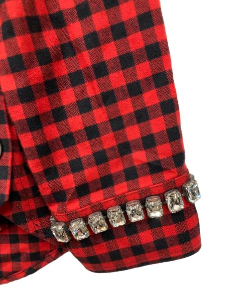 N°21（ヌメロヴェントゥーノ）N°21 (ヌメロヴェントゥーノ) シャツ レッド サイズ:40 未使用品の古着・服飾アイテム