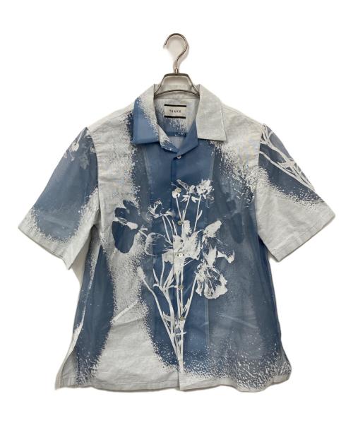 TAAKK（ターク）TAAKK (ターク) TRANSPARENT FLOWER SHIRT ブルー サイズ:2の古着・服飾アイテム