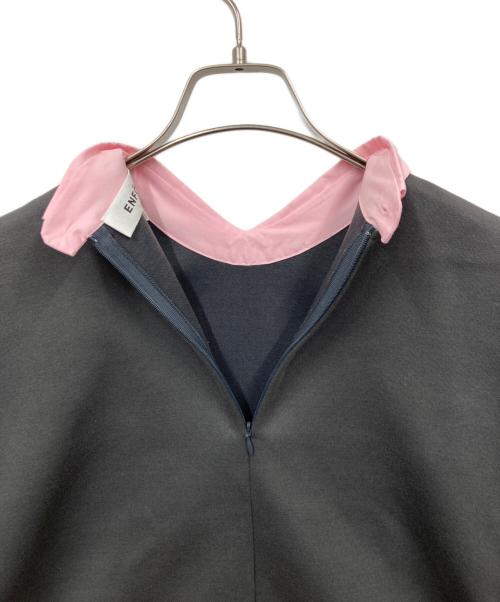ENFOLD（エンフォルド）ENFOLD (エンフォルド) LAYERED PULLOVER グレー サイズ:Mの古着・服飾アイテム